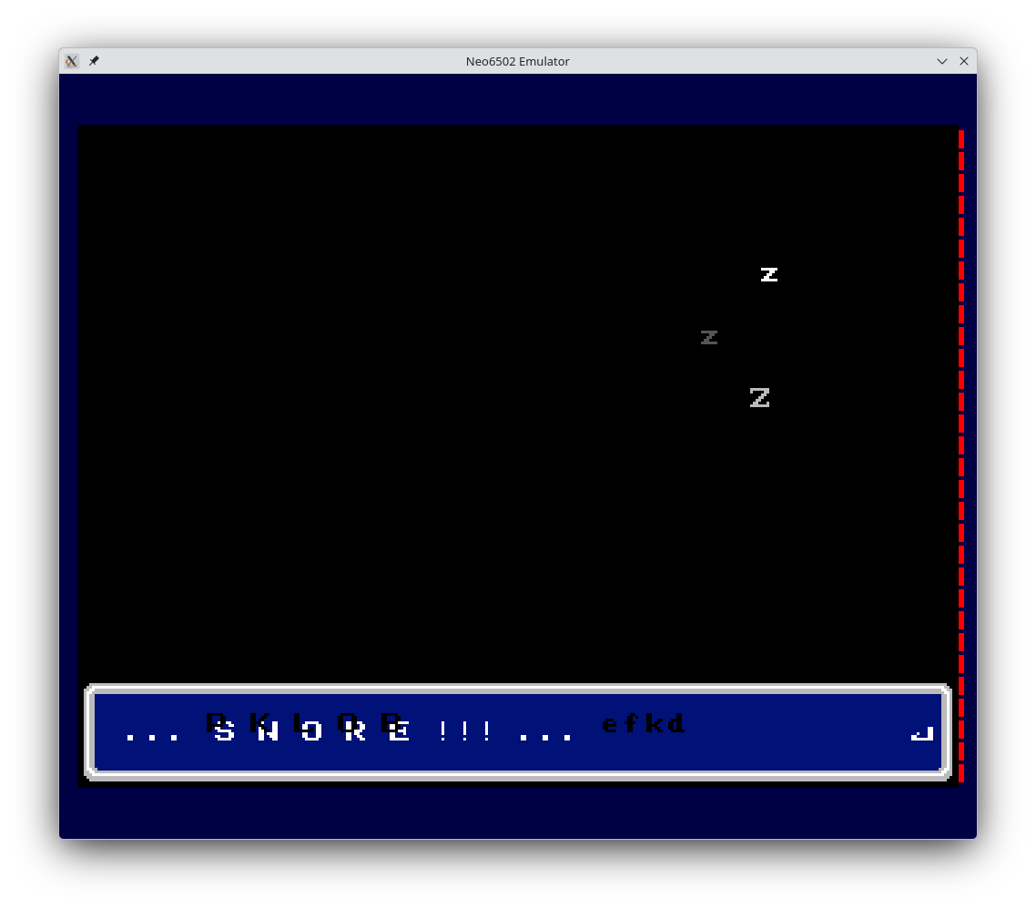Neo6502 with firmware crash text stamped over the dialogue box